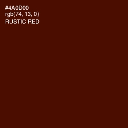 #4A0D00 - Rustic Red Color Image